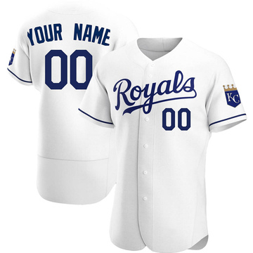 Custom 00 Kansas City Royals 2022-23 Gray Men's Jersey - Bluefink