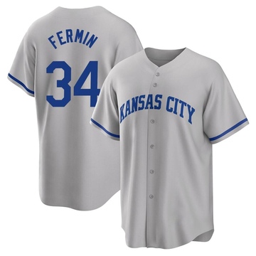 2020 Kansas City Royals Freddy Fermin #59 Game Issued Grey Jersey DG Patch  46 91