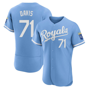 Kansas City Royals #17 Wade Davis Authentic Baseball Jersey KC Royal  Blue/White Home Color - AliExpress