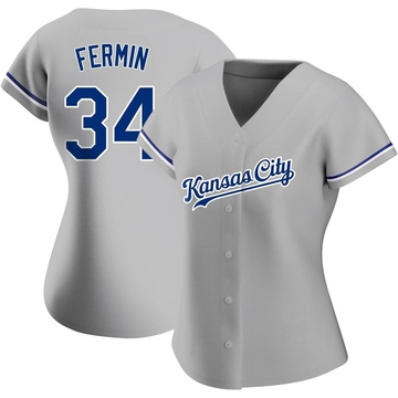 2020 Kansas City Royals Freddy Fermin #59 Game Issued Grey Jersey DG Patch  46 91