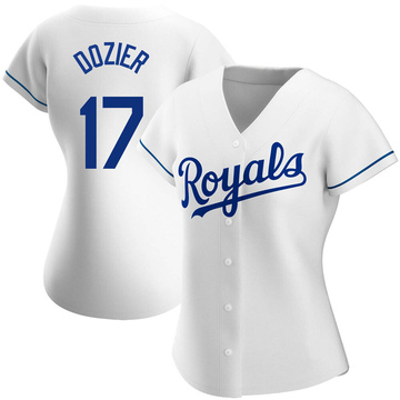 Kansas City Royals Hunter Dozier Blue Alternate Replica Jersey